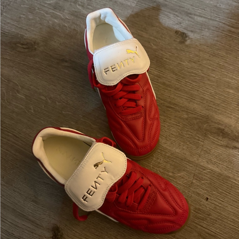 Fenty Women's Athletic Shoes in Red and White